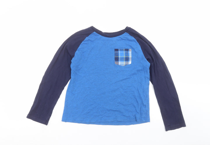 George Boys Blue Solid Pyjama Top Size 11-12 Years