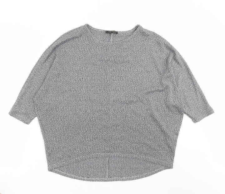 New Look Womens Grey Knit Pullover Jumper Size M