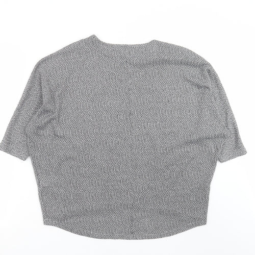 New Look Womens Grey  Knit Pullover Jumper Size M