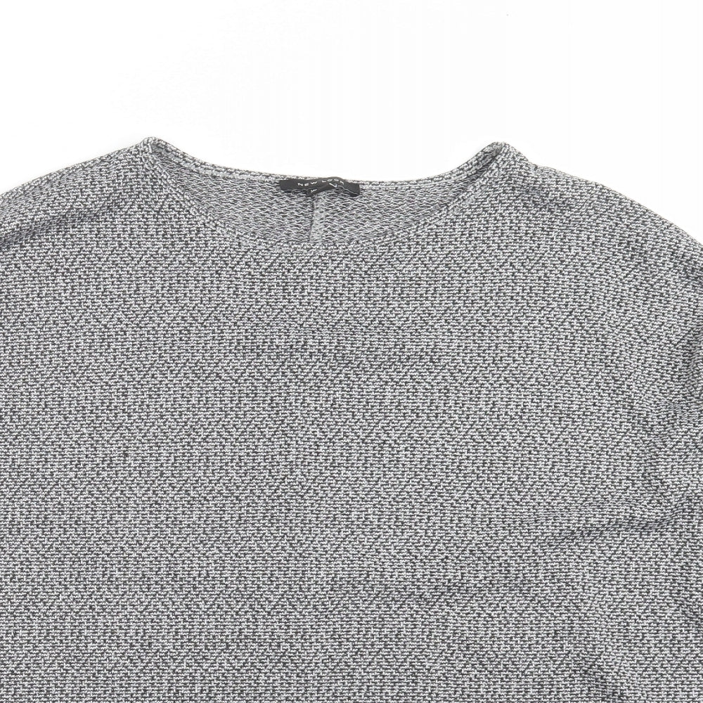 New Look Womens Grey  Knit Pullover Jumper Size M