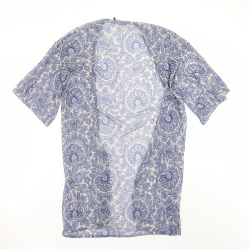Primark Womens Blue Paisley  Cardigan Jumper Size S