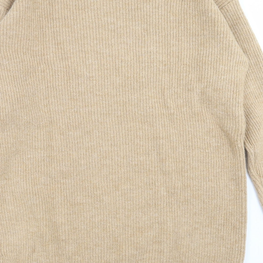 H&M Girls Beige  Knit Jumper Dress  Size 12-13 Years