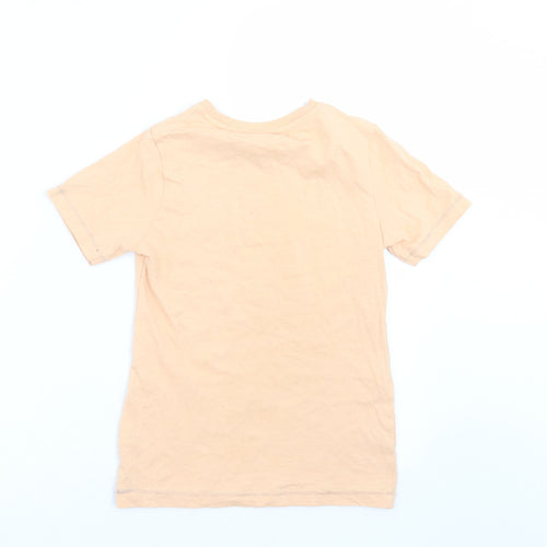 TU Boys Orange   Basic T-Shirt Size 6-7 Years