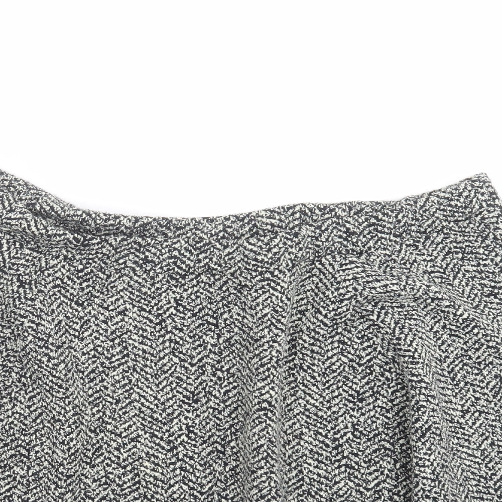 River Island Womens Black   Skater Skirt Size 18