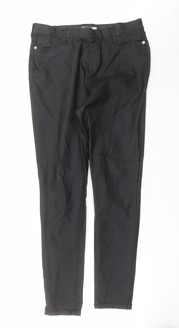 F&F Womens Black Trousers Size 14 L28 in
