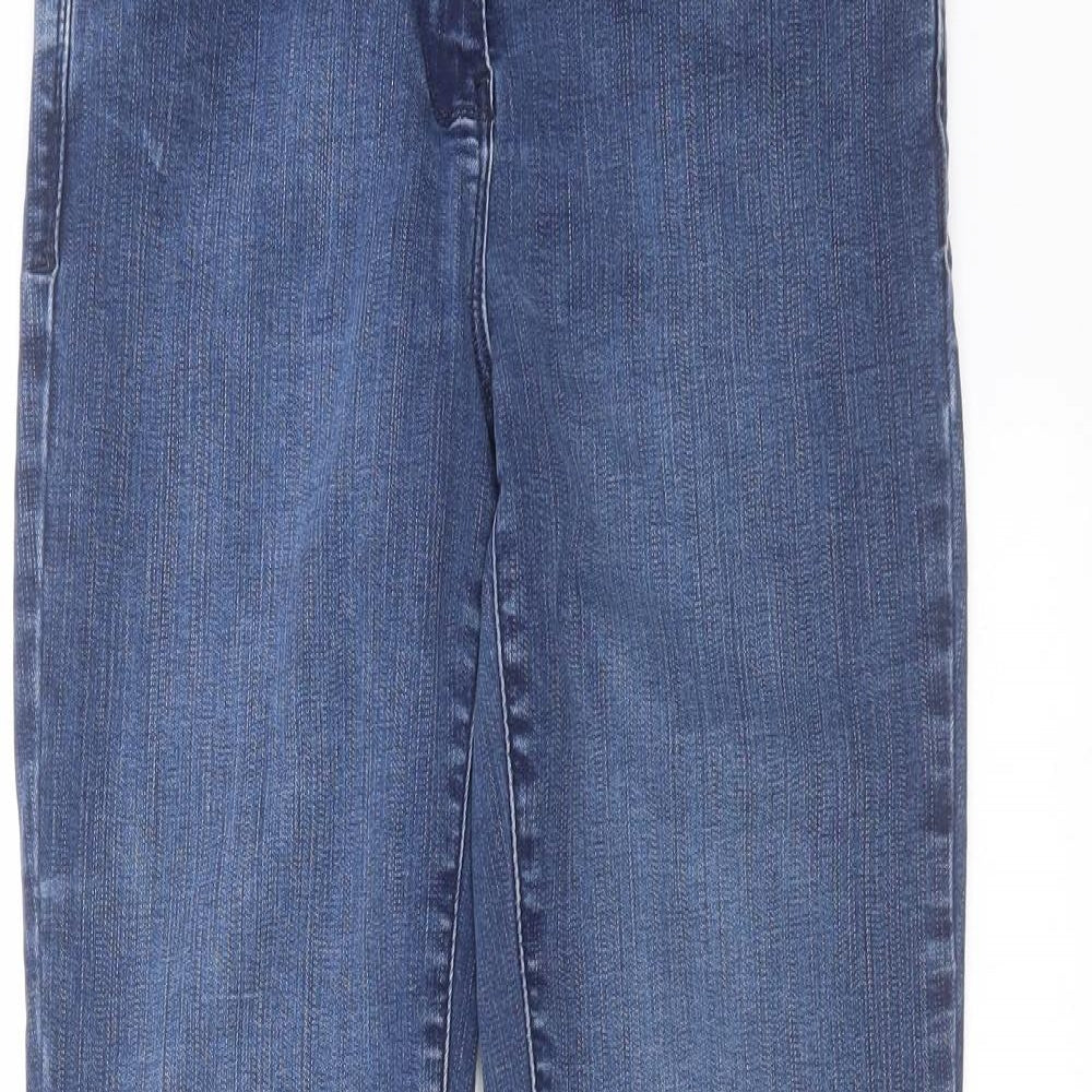 Marks and Spencer Womens Blue  Denim Straight Jeans Size 10 L30 in