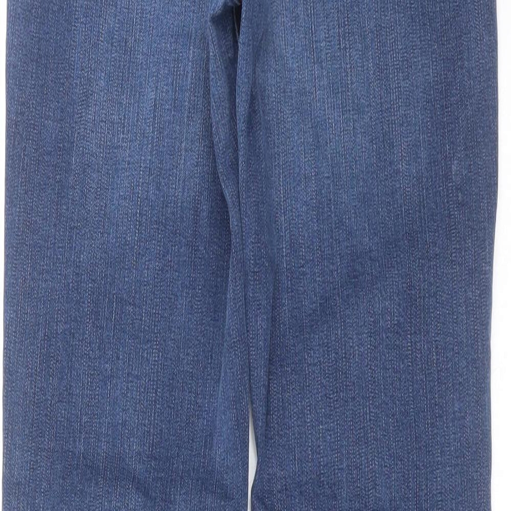 Marks and Spencer Womens Blue  Denim Straight Jeans Size 10 L30 in
