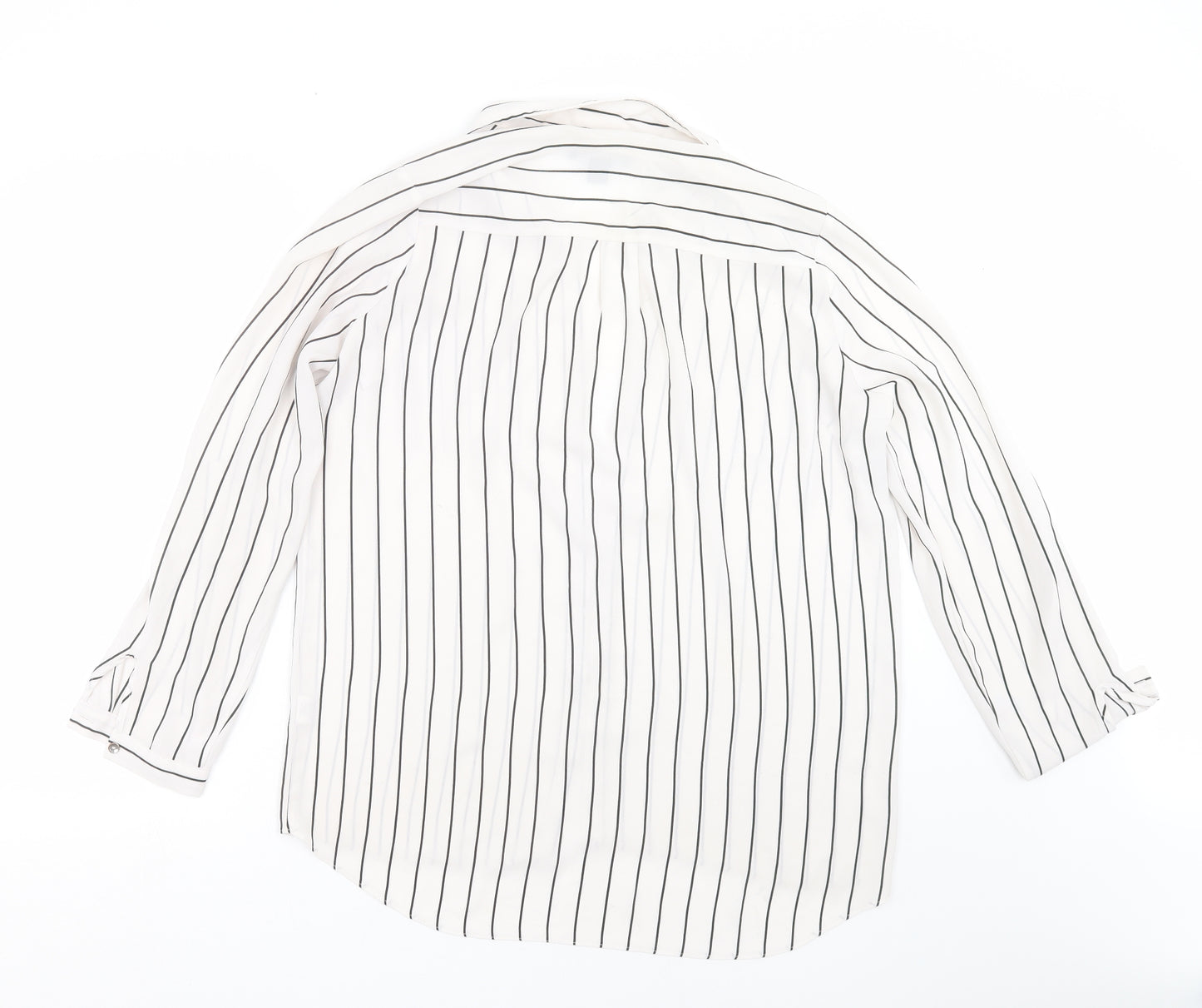 Primark Womens Ivory Striped  Basic Blouse Size 14