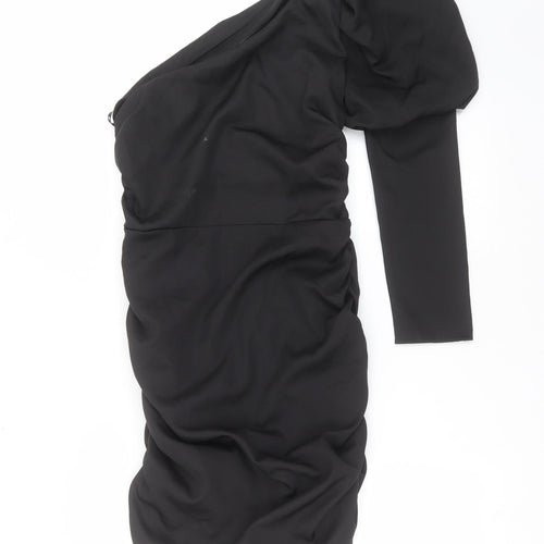 Missguided Womens Black   Shift  Size 12  - ruched