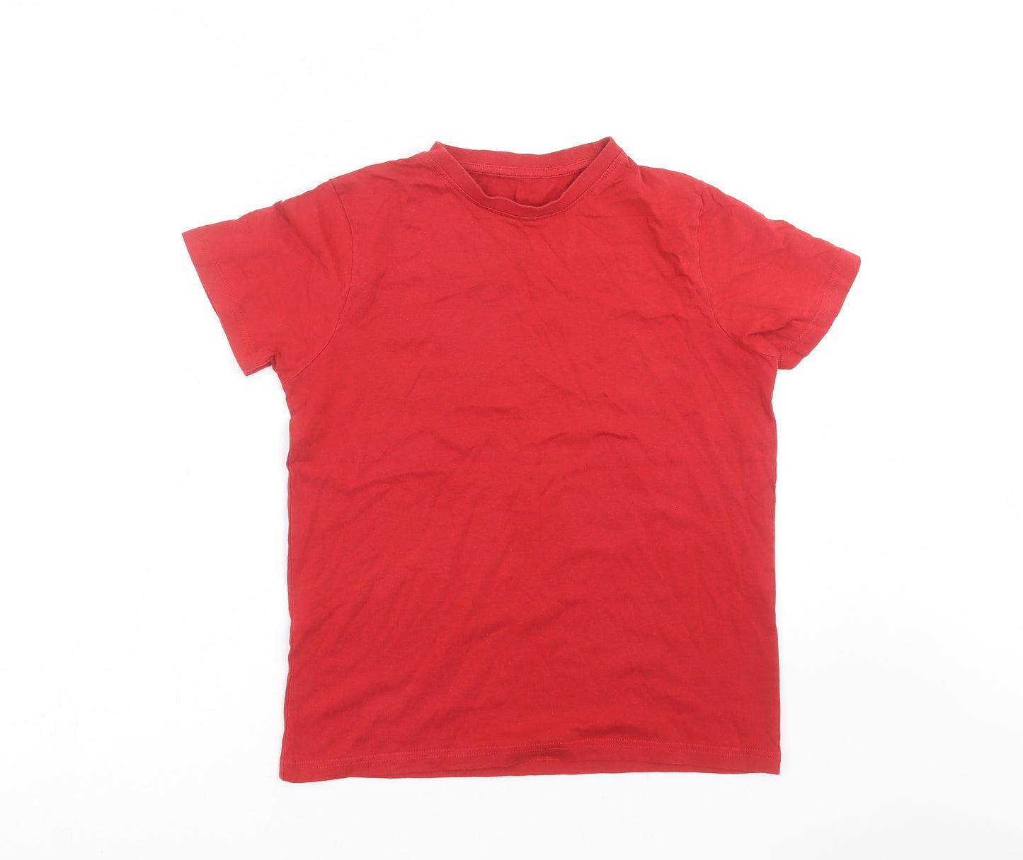 TU Boys Red   Basic T-Shirt Size 11 Years