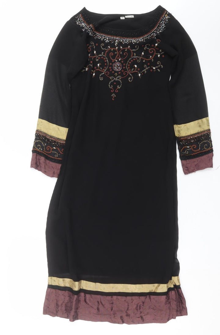 suits me Womens Black   Shift  Size XS  - beaded