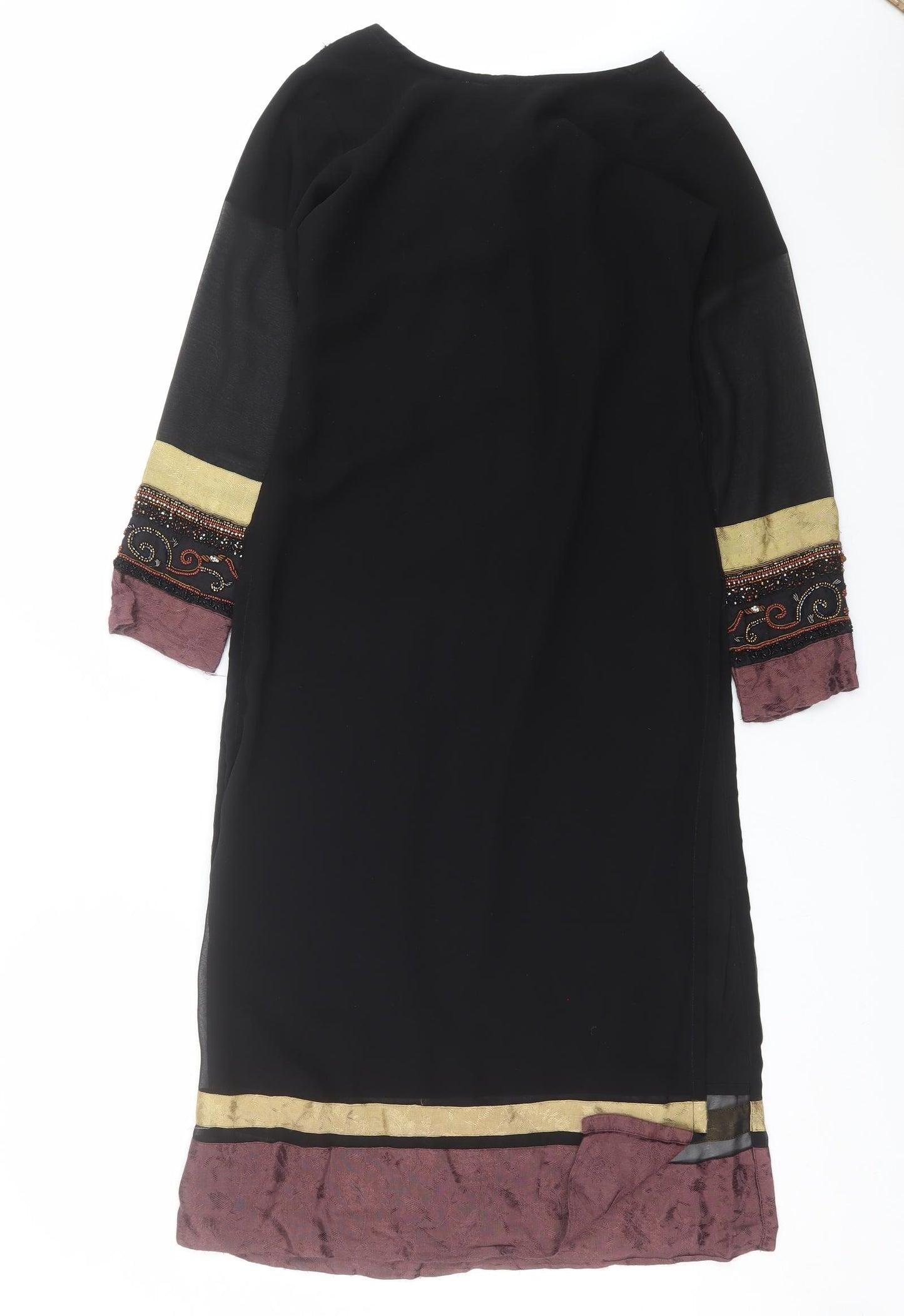 suits me Womens Black   Shift  Size XS  - beaded