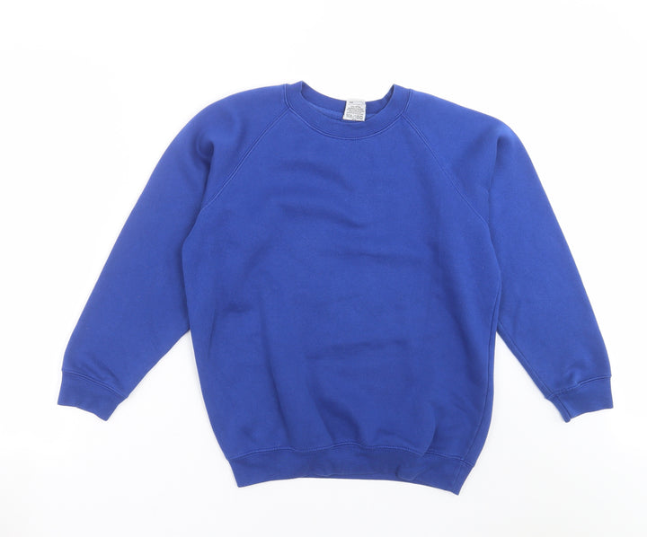 westex Boys Blue Pullover Sweatshirt Size 12-13 Years - school
