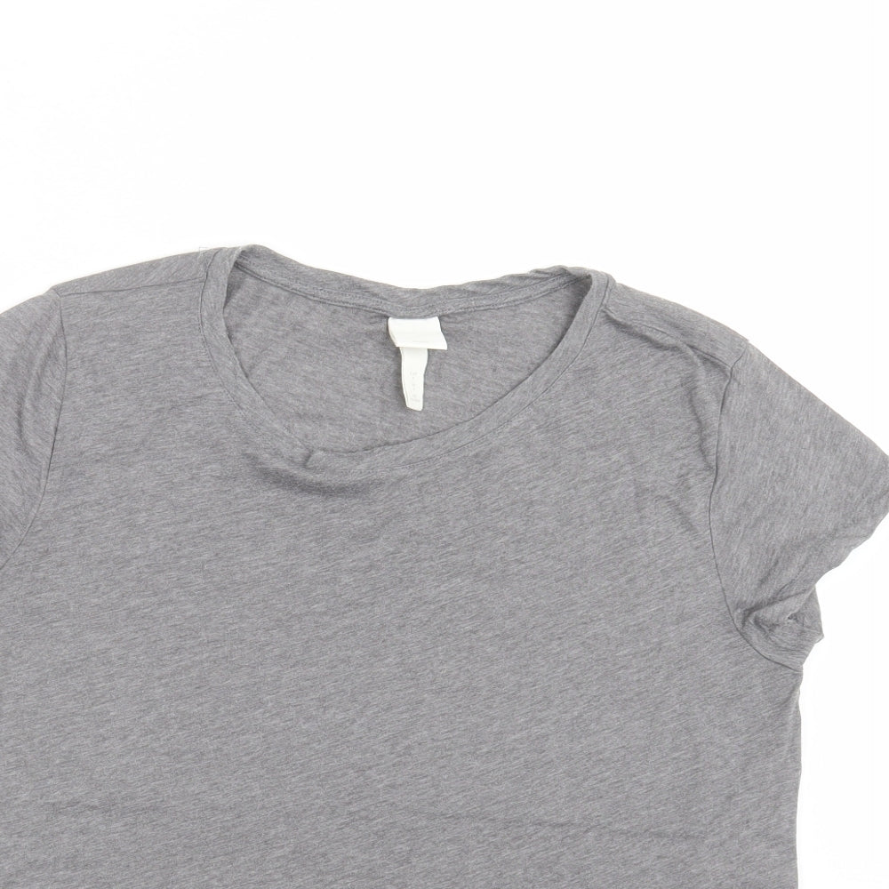 H&M Womens Grey   Basic T-Shirt Size S
