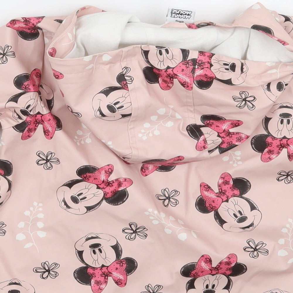 Tesco Girls Pink   Jacket Coat Size 3-4 Years  - minnie mouse