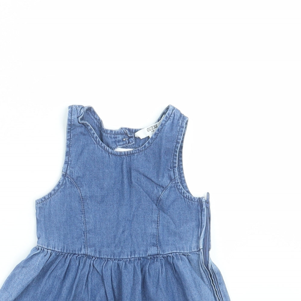 GUESS Girls Blue  Denim Fit & Flare  Size 2 Years