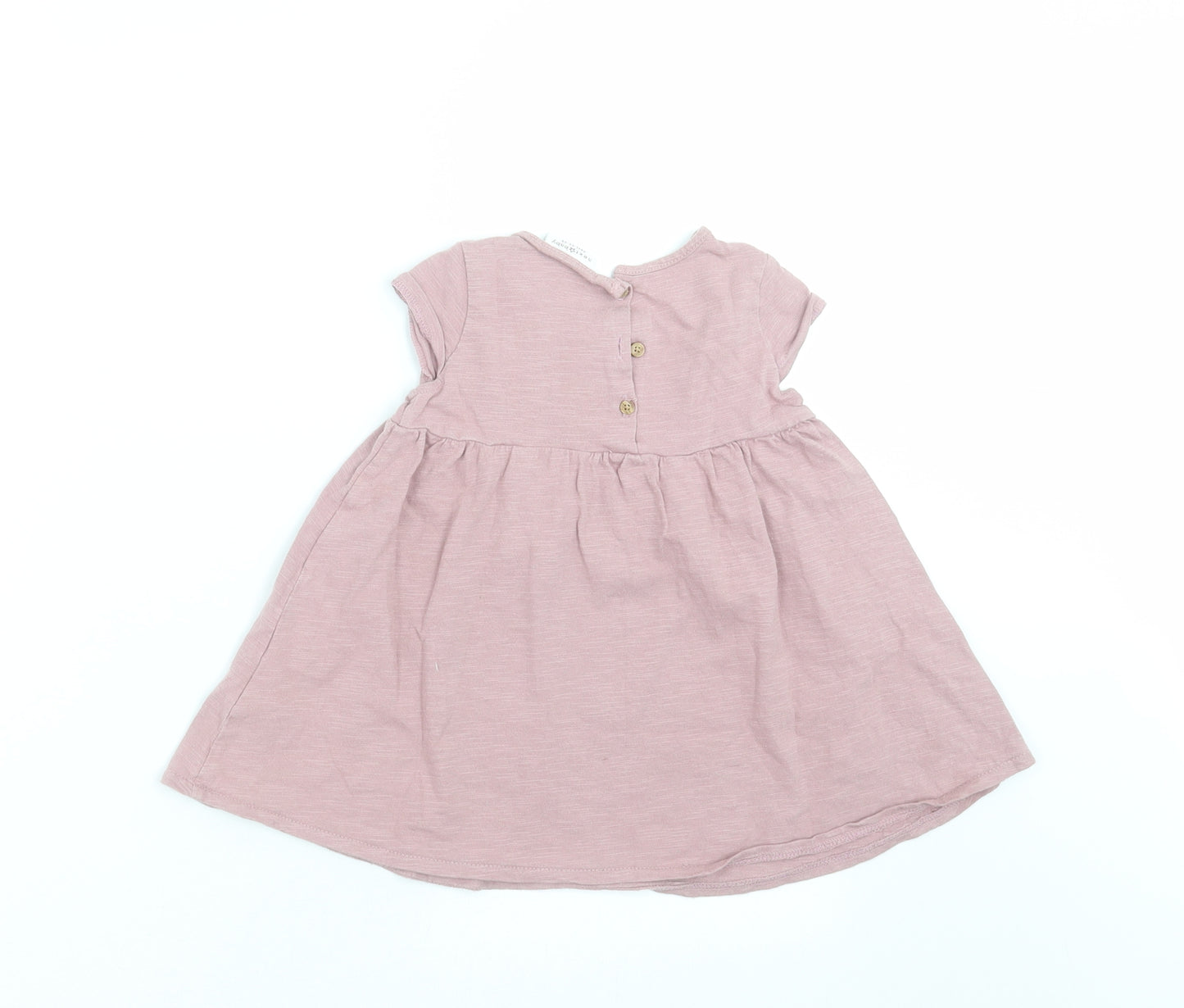 NEXT Girls Purple   T-Shirt Dress  Size 9-12 Months  - rainbow