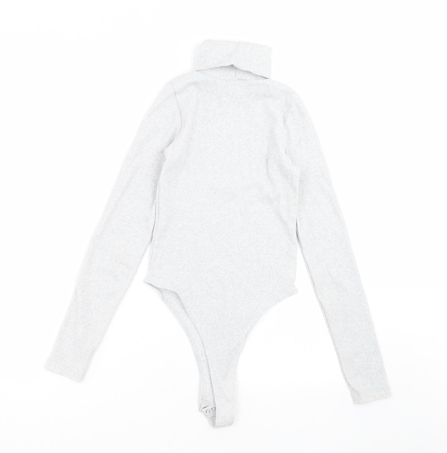 I SAW IT FIRST Womens Grey   Bodysuit One-Piece Size 8