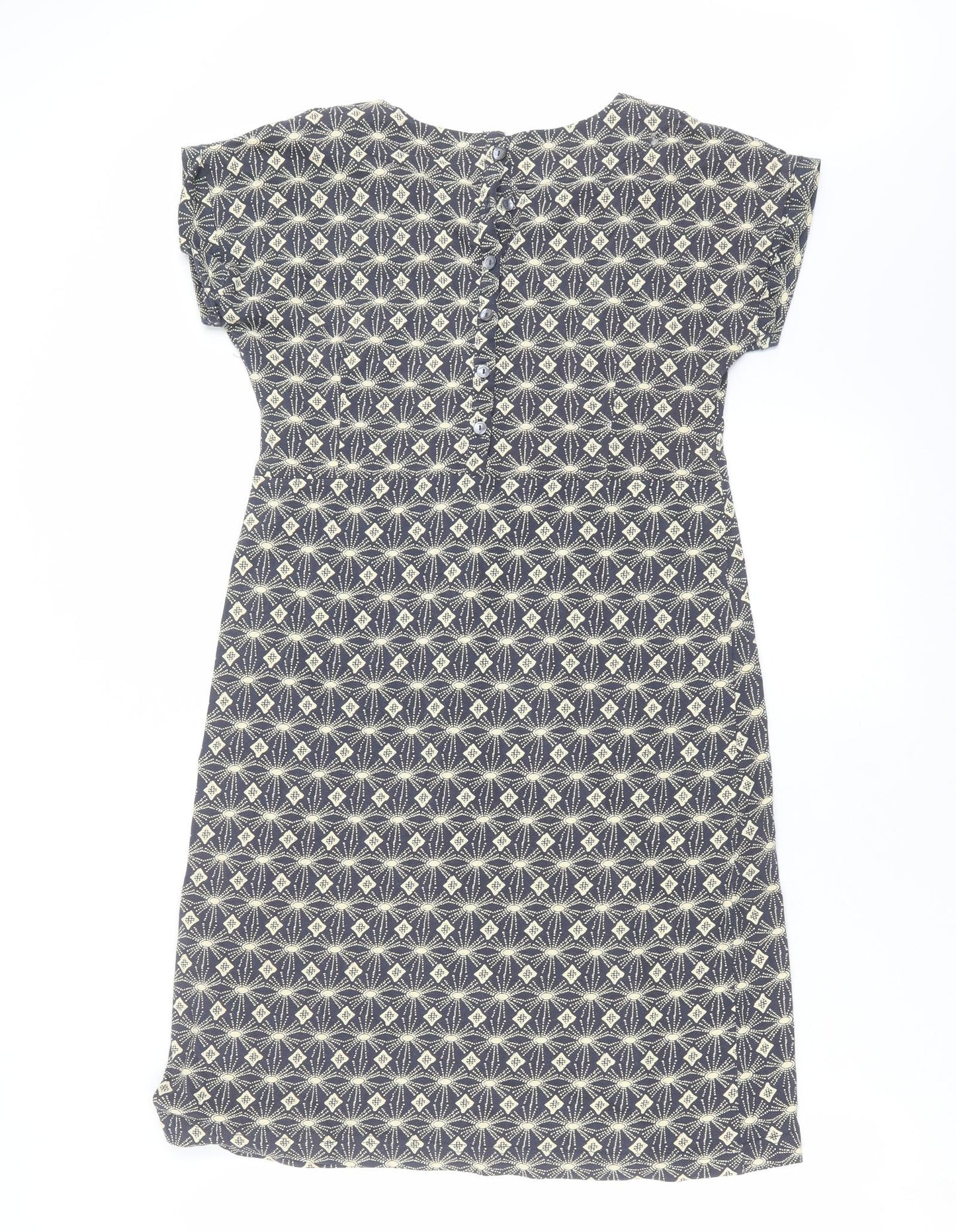 Weird Fish Womens Blue Geometric  Shift  Size 12