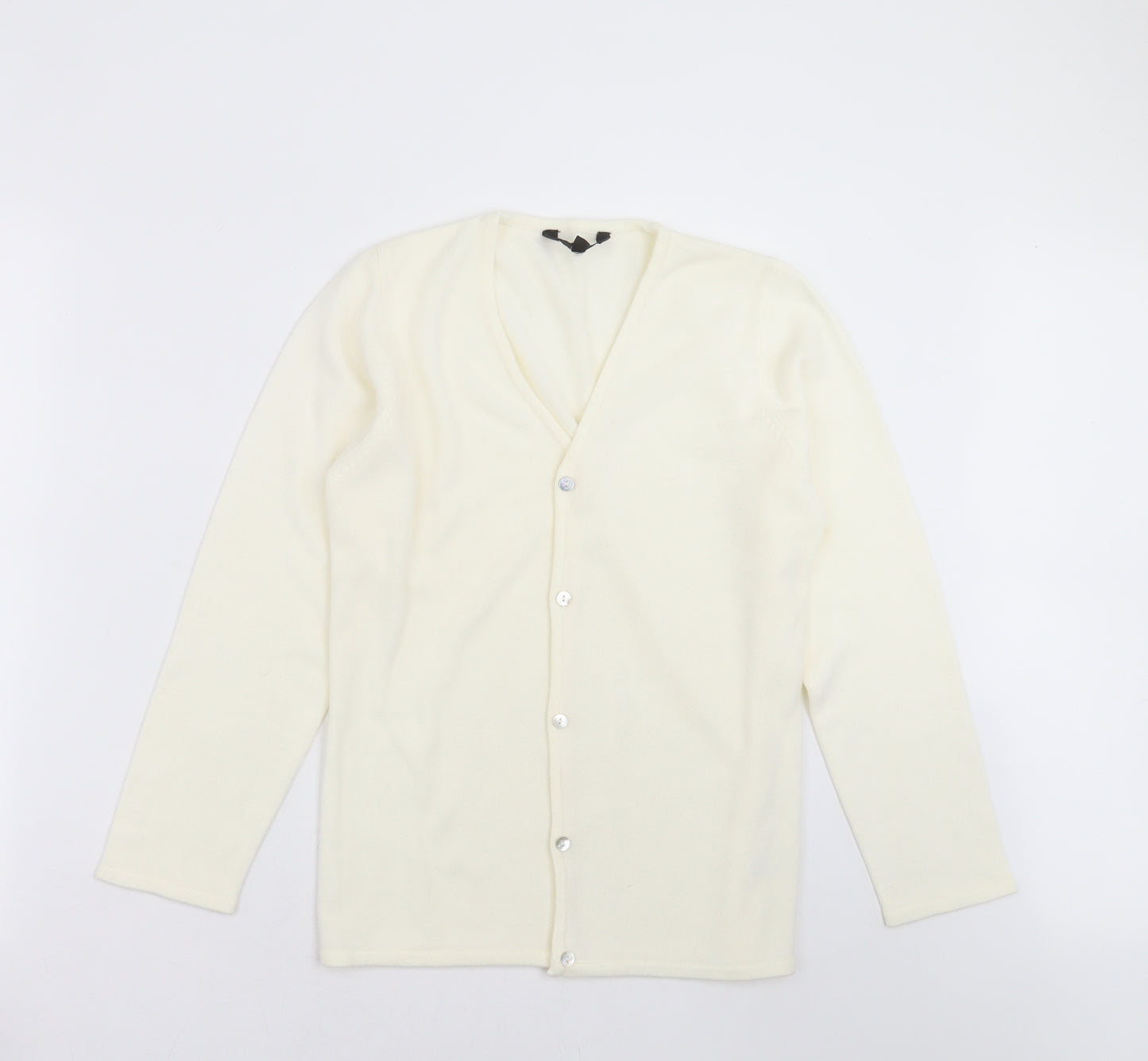 B Womens Yellow  Knit Cardigan Jumper Size 10