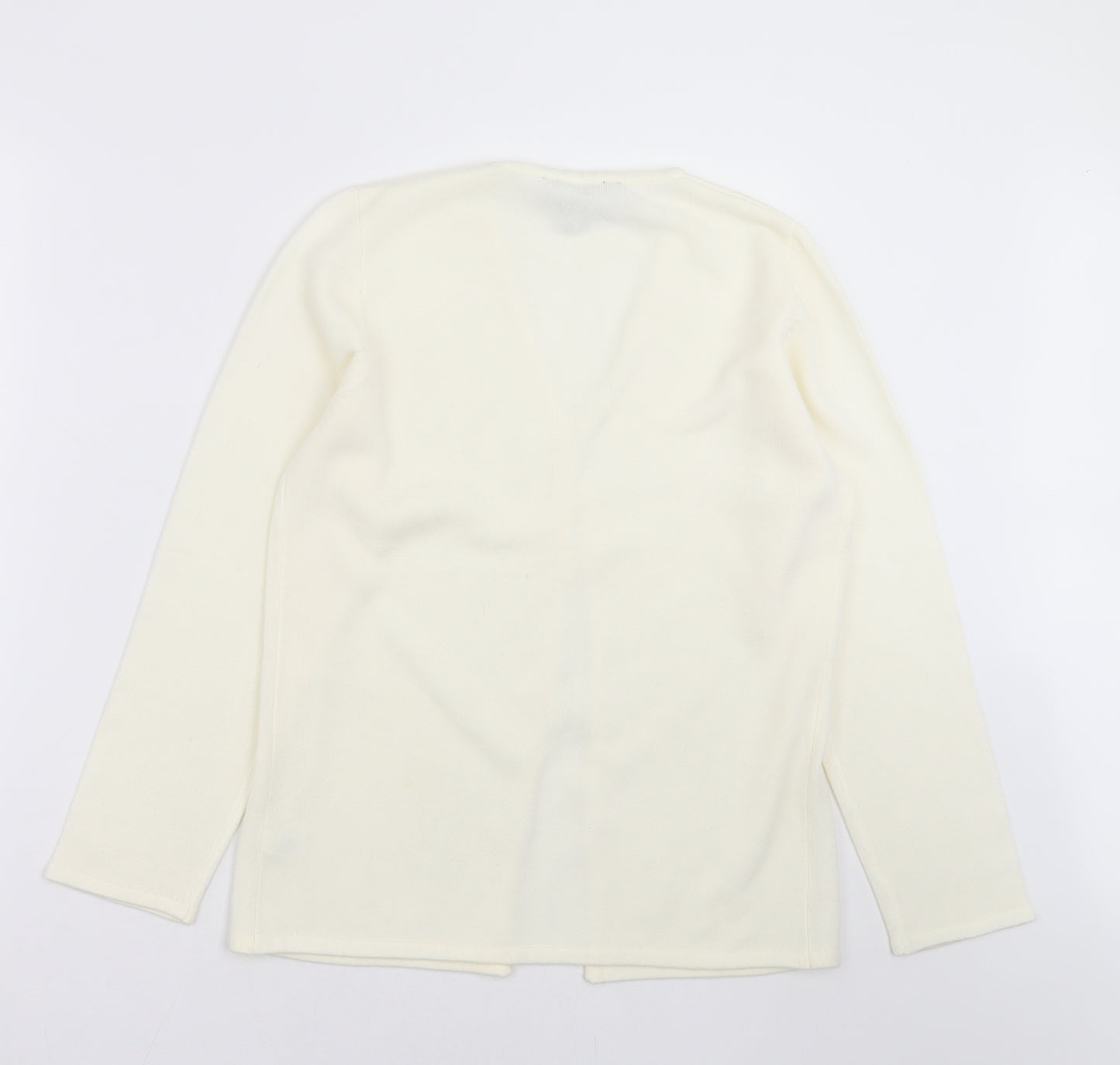 B Womens Yellow  Knit Cardigan Jumper Size 10