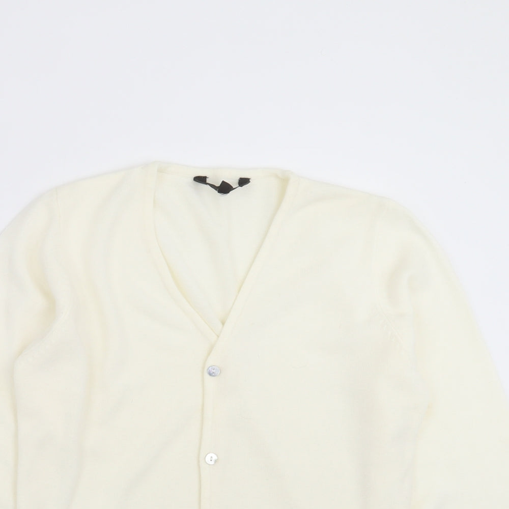 B Womens Yellow  Knit Cardigan Jumper Size 10