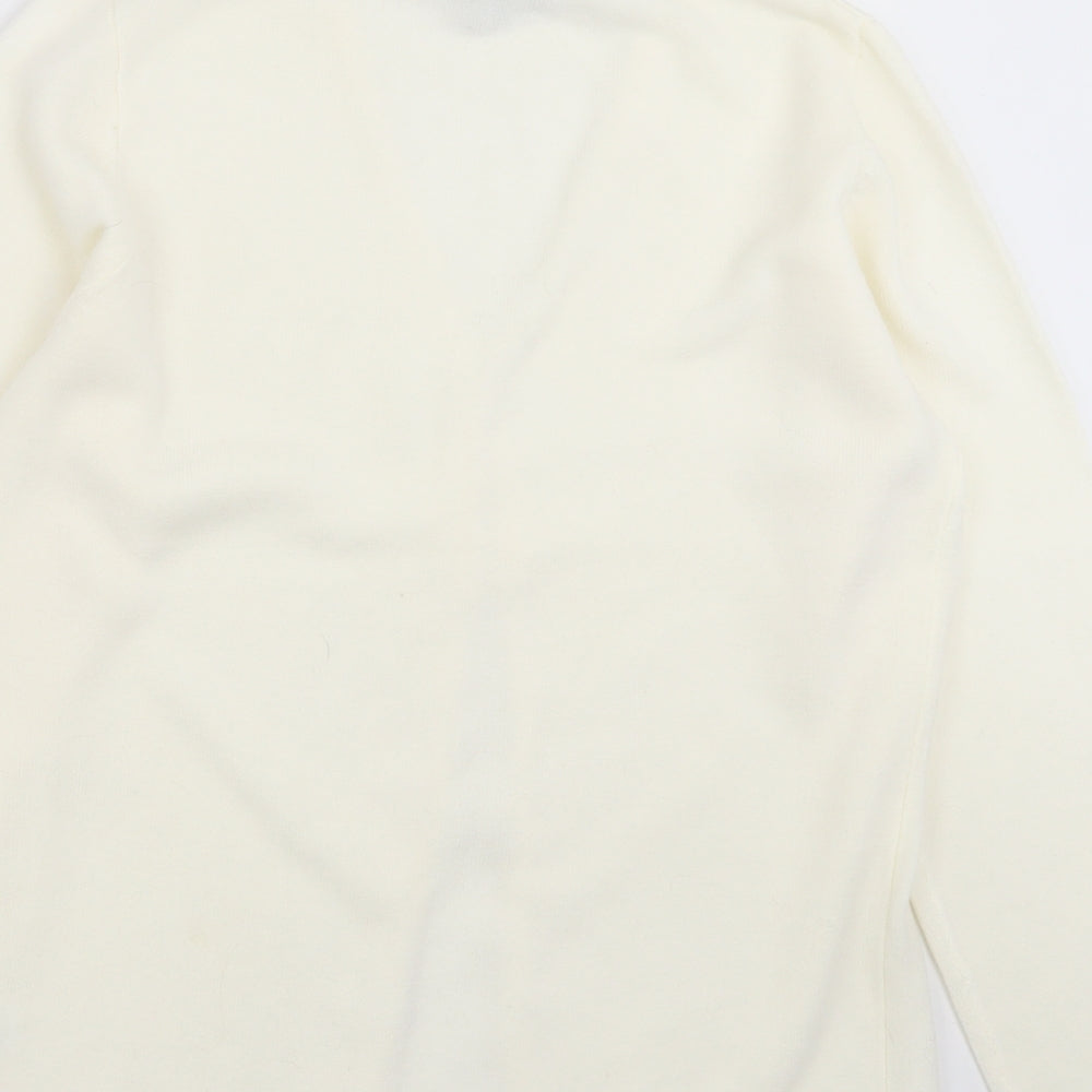 B Womens Yellow  Knit Cardigan Jumper Size 10