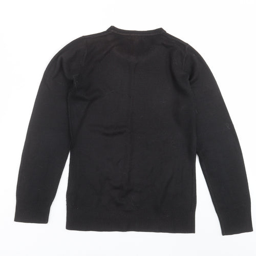 Key West Womens Black  Knit Pullover Jumper Size 12