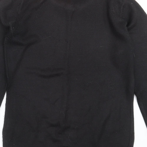 Key West Womens Black  Knit Pullover Jumper Size 12