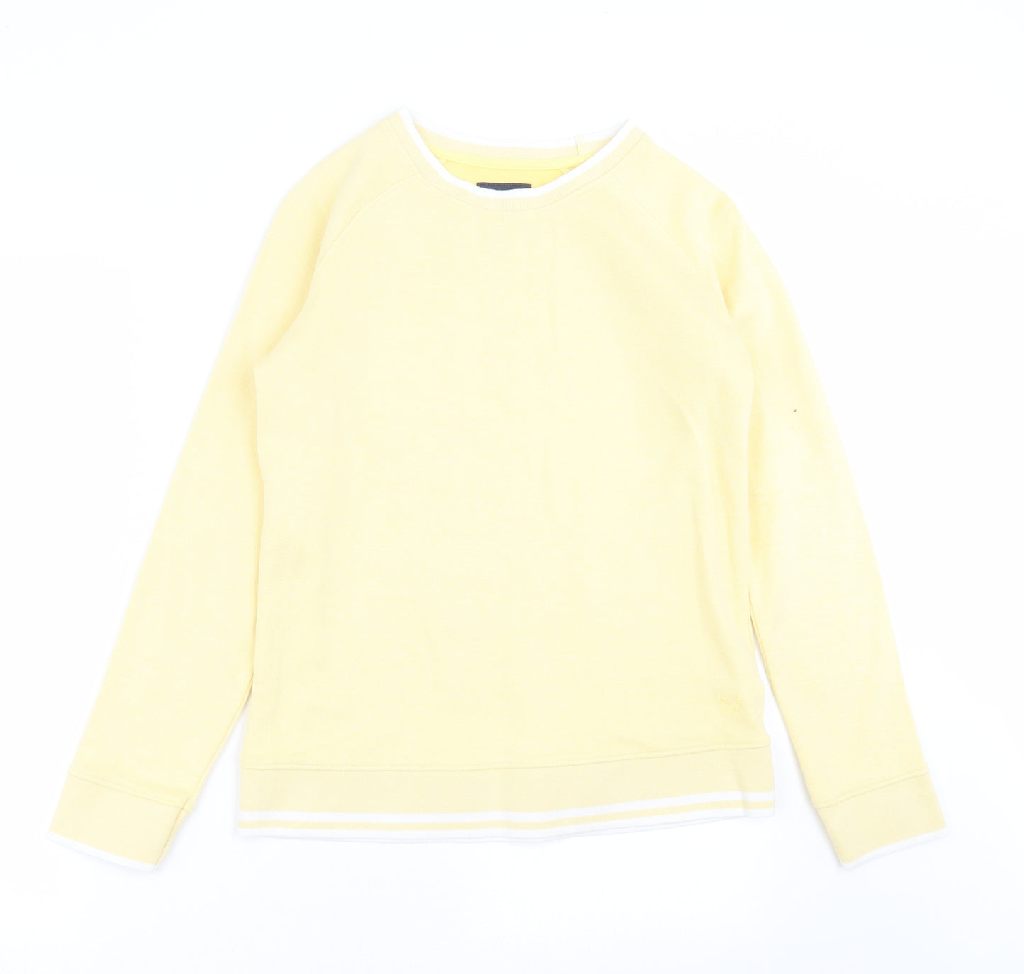 Crew Clothing Womens Yellow   Pullover Sweatshirt Size 10
