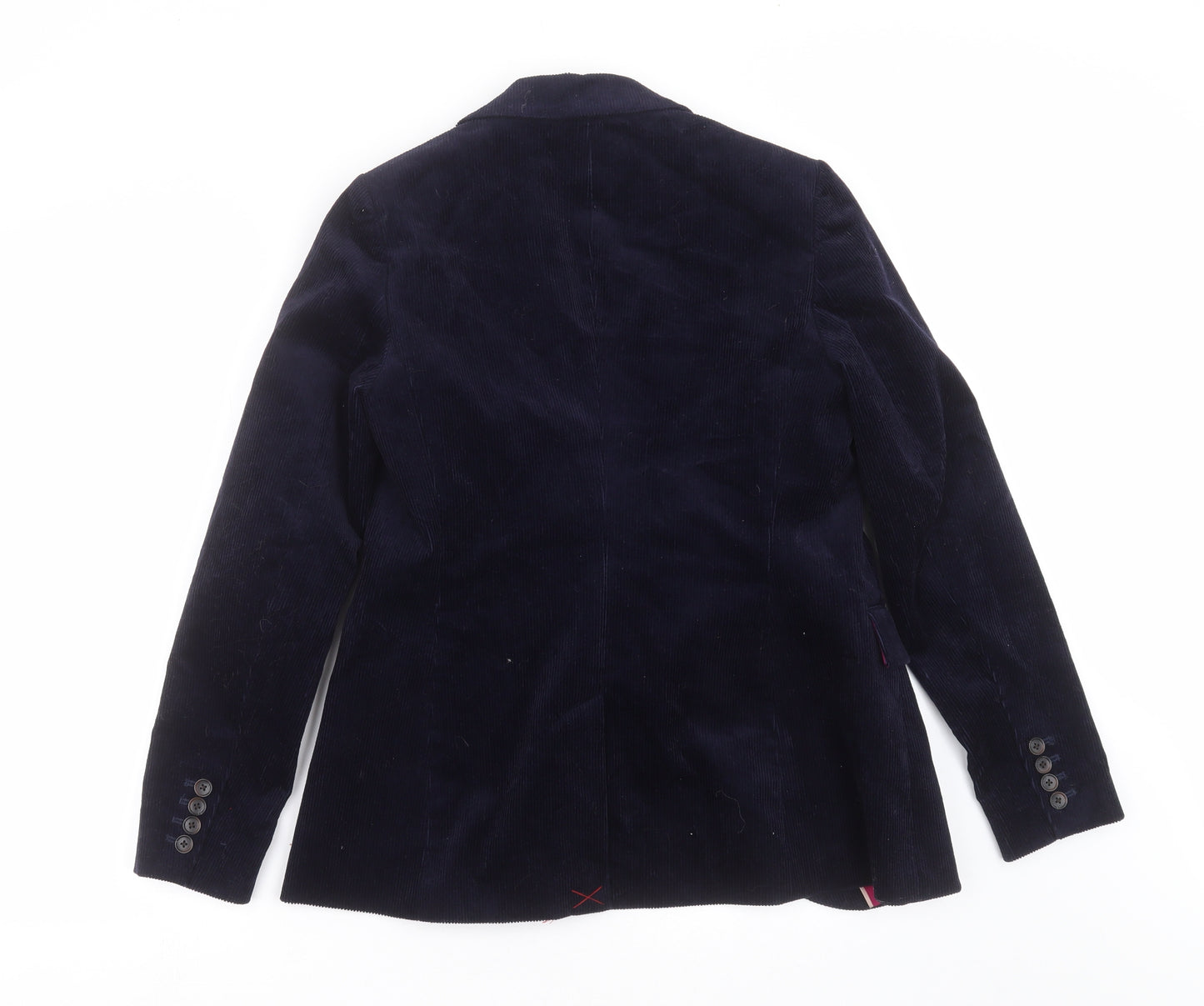 Boden Womens Blue  Corduroy Jacket Blazer Size 10