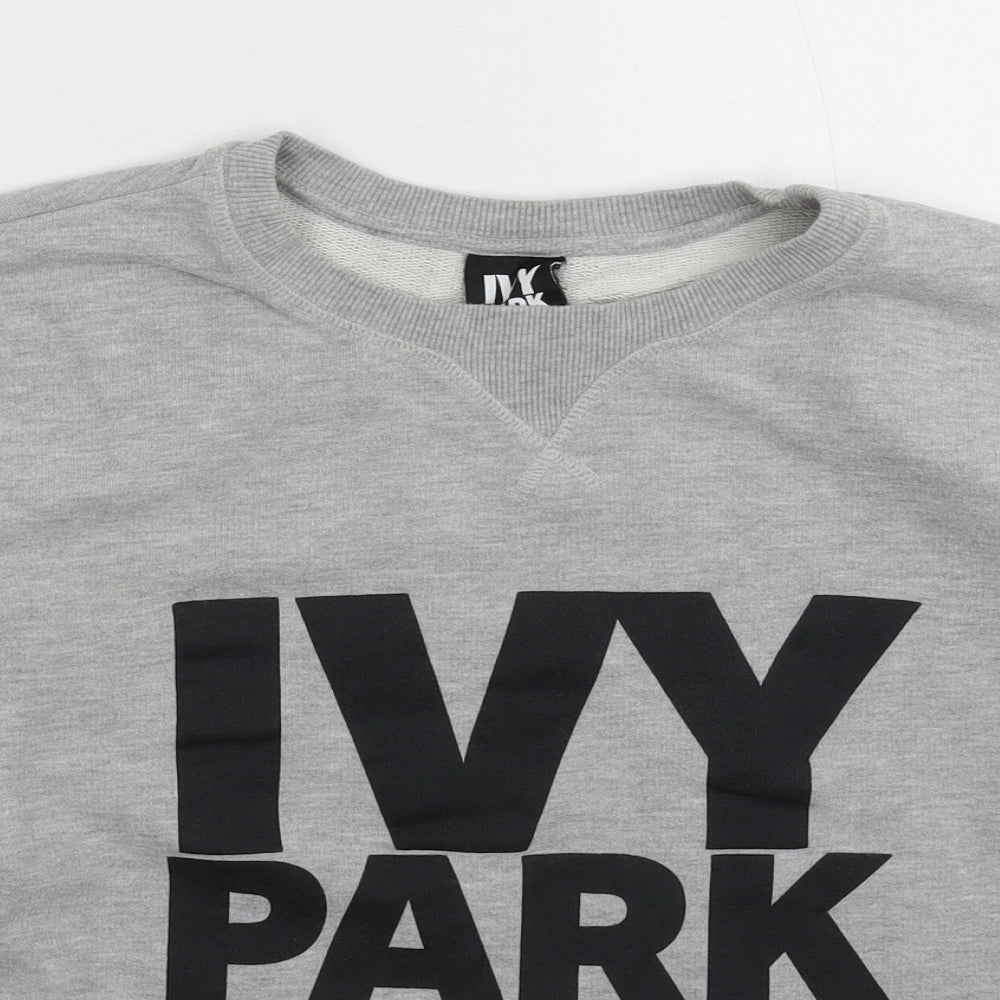 IVY PARK Womens Grey   Pullover Sweatshirt Size M