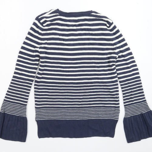 George Womens Multicoloured Striped Knit Pullover Jumper Size 16