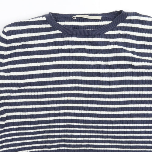 George Womens Multicoloured Striped Knit Pullover Jumper Size 16