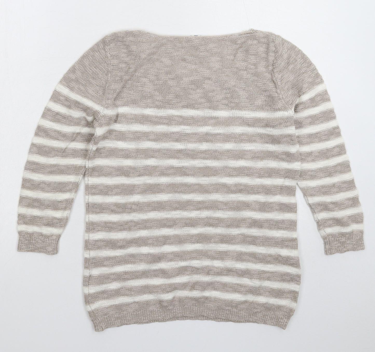 Old Navy Womens Grey Striped Knit Pullover Jumper Size S
