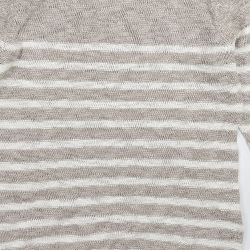 Old Navy Womens Grey Striped Knit Pullover Jumper Size S
