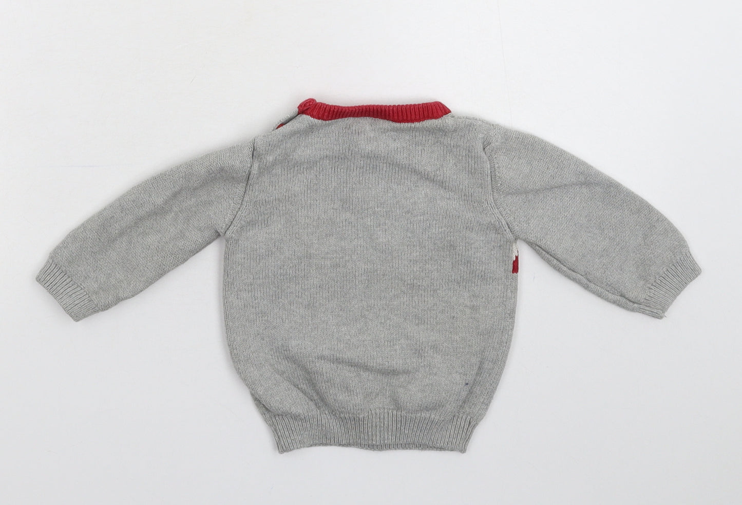 TU Baby Grey  Knit Pullover Jumper Size 3-6 Months