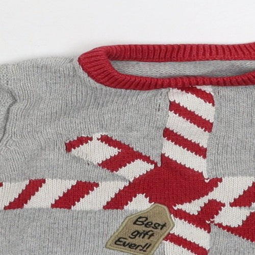 TU Baby Grey  Knit Pullover Jumper Size 3-6 Months