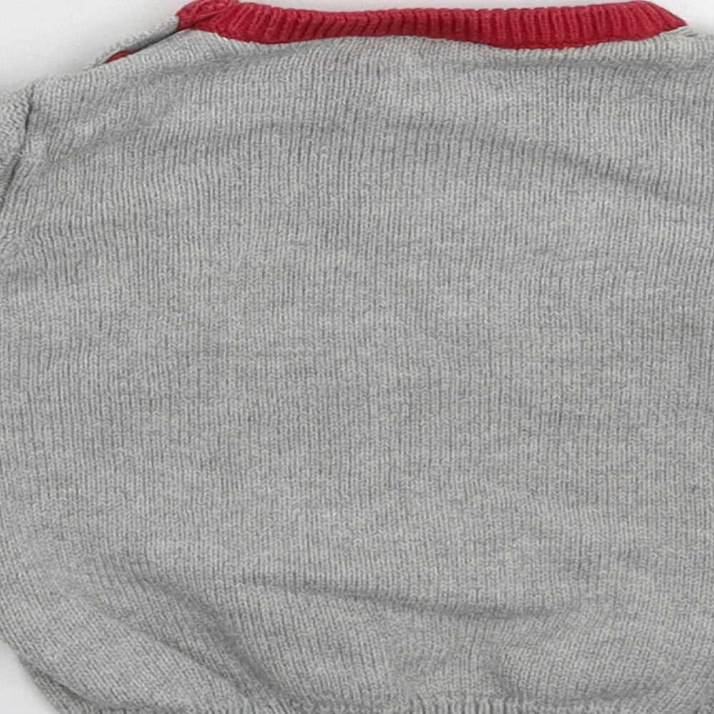TU Baby Grey  Knit Pullover Jumper Size 3-6 Months