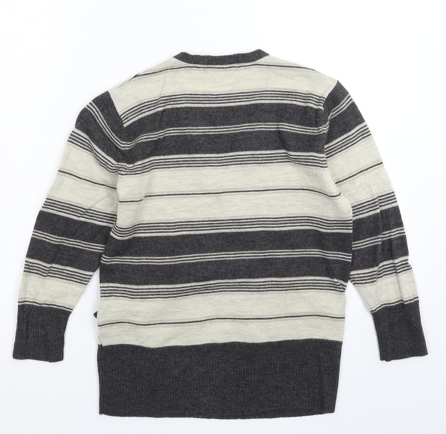 Marks and Spencer Womens Multicoloured Striped Knit Pullover Jumper Size 12