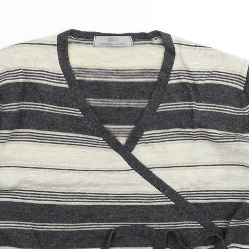 Marks and Spencer Womens Multicoloured Striped Knit Pullover Jumper Size 12