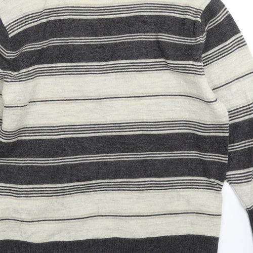 Marks and Spencer Womens Multicoloured Striped Knit Pullover Jumper Size 12