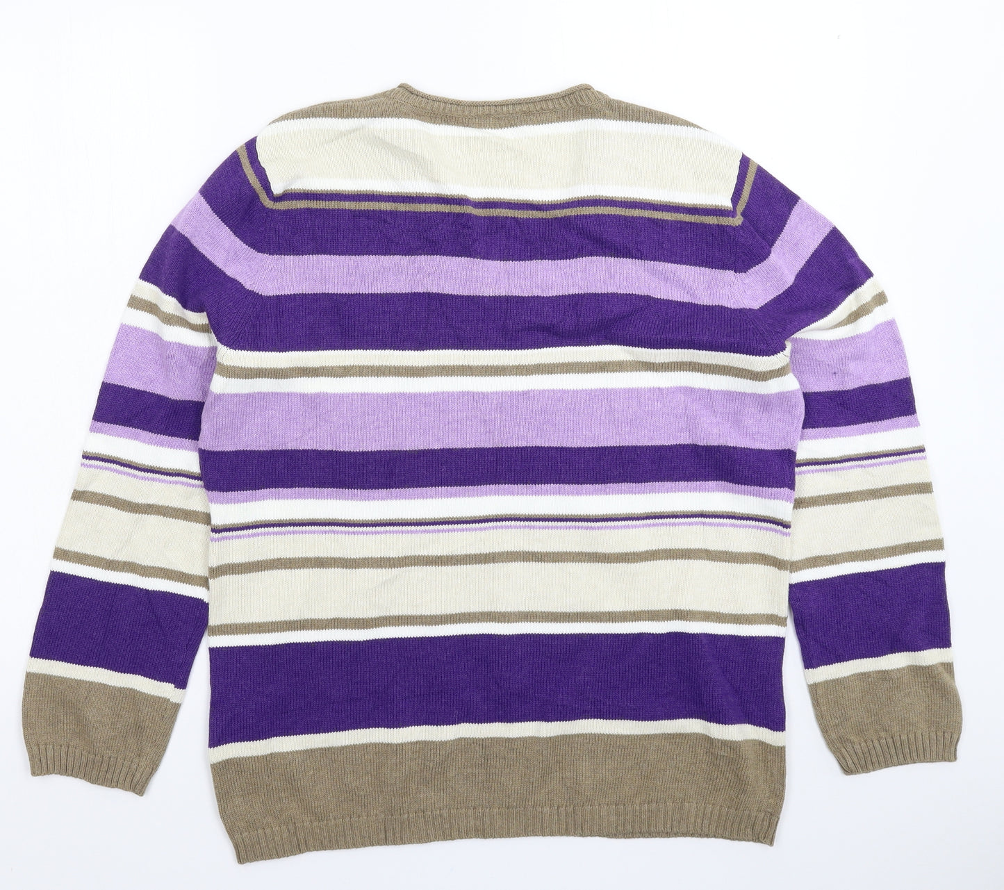 Gerry Weber Womens Multicoloured Striped Knit Pullover Jumper Size 18