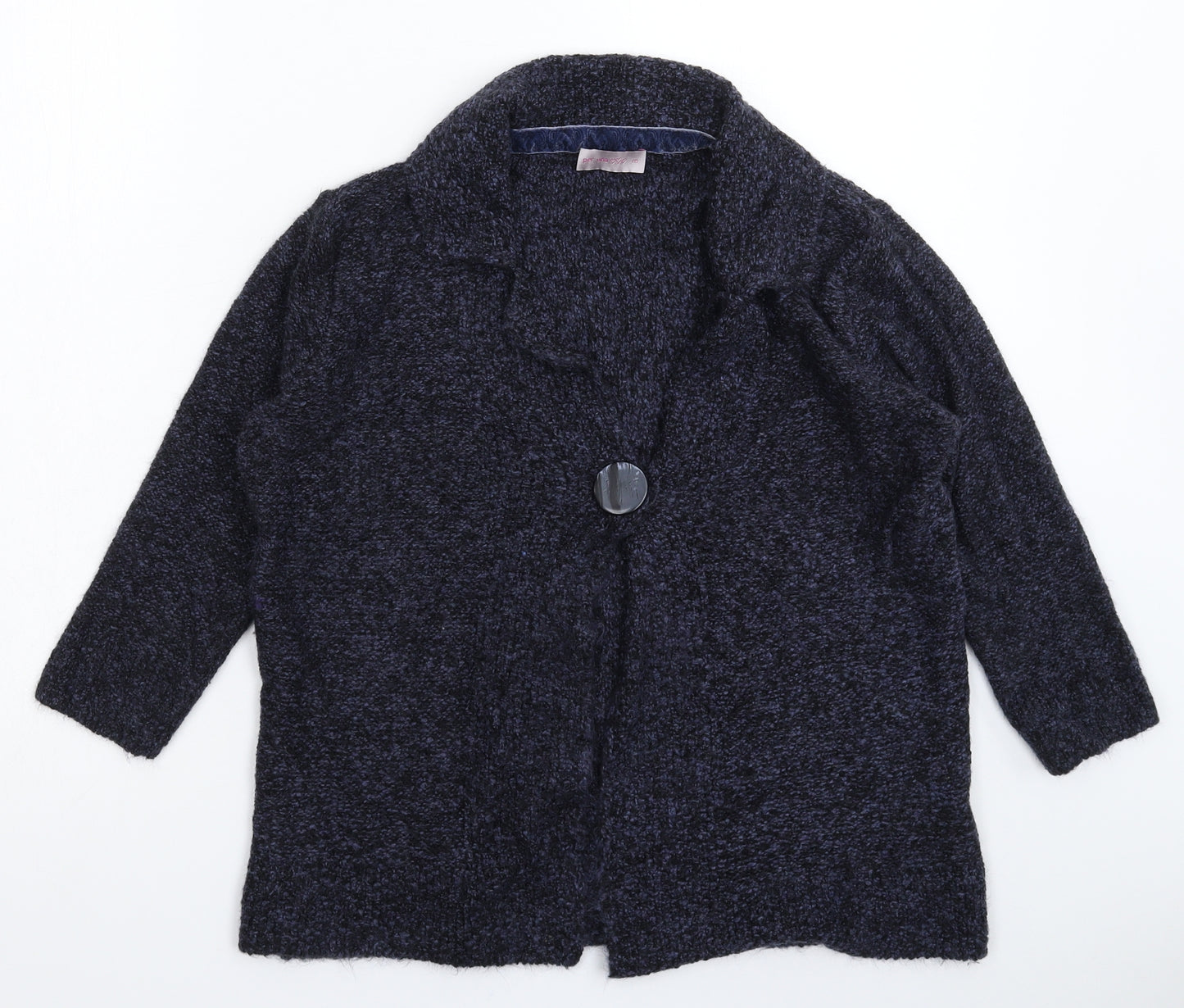 Per Una Womens Blue  Knit Cardigan Jumper Size M