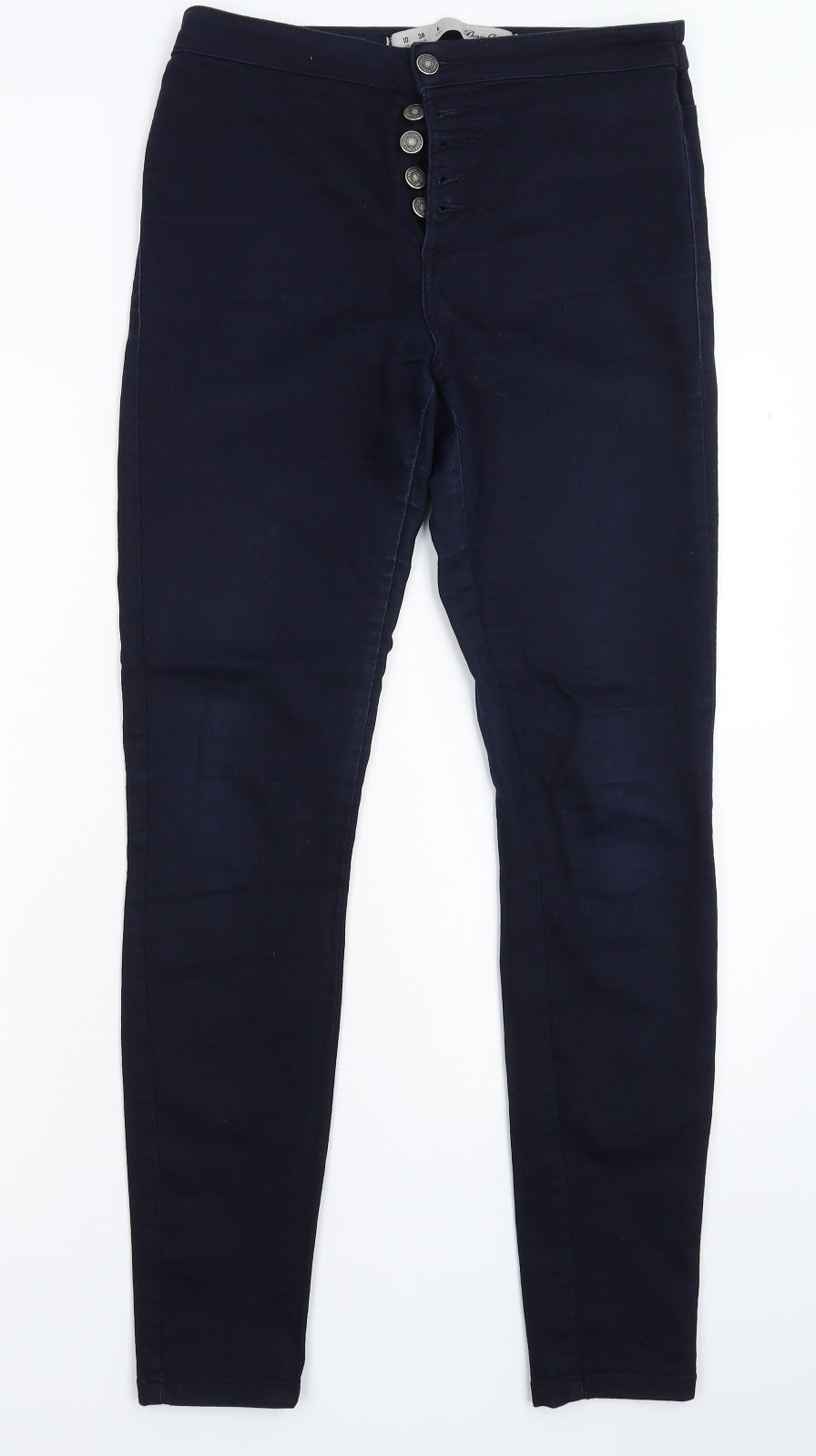 Denim & Co. Womens Blue  Denim Jegging Jeans Size 10 L30 in