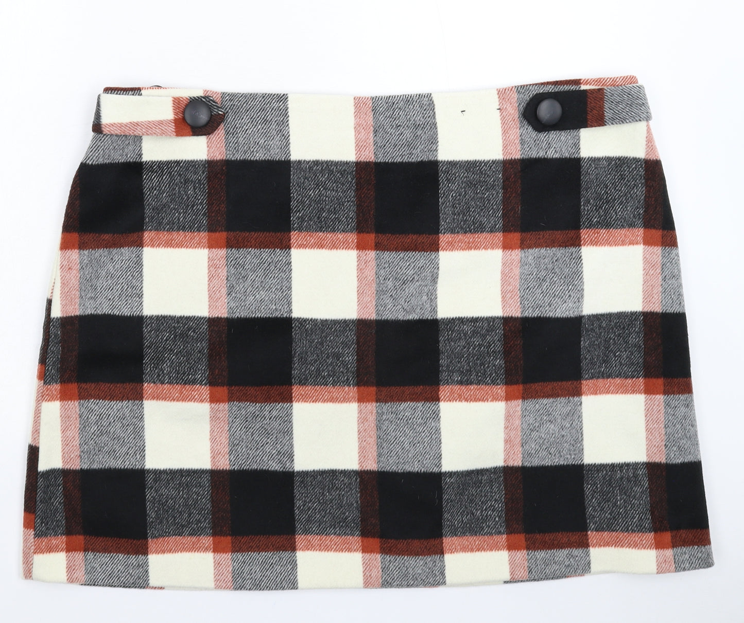 F&F Womens Multicoloured Check  Mini Skirt Size 22