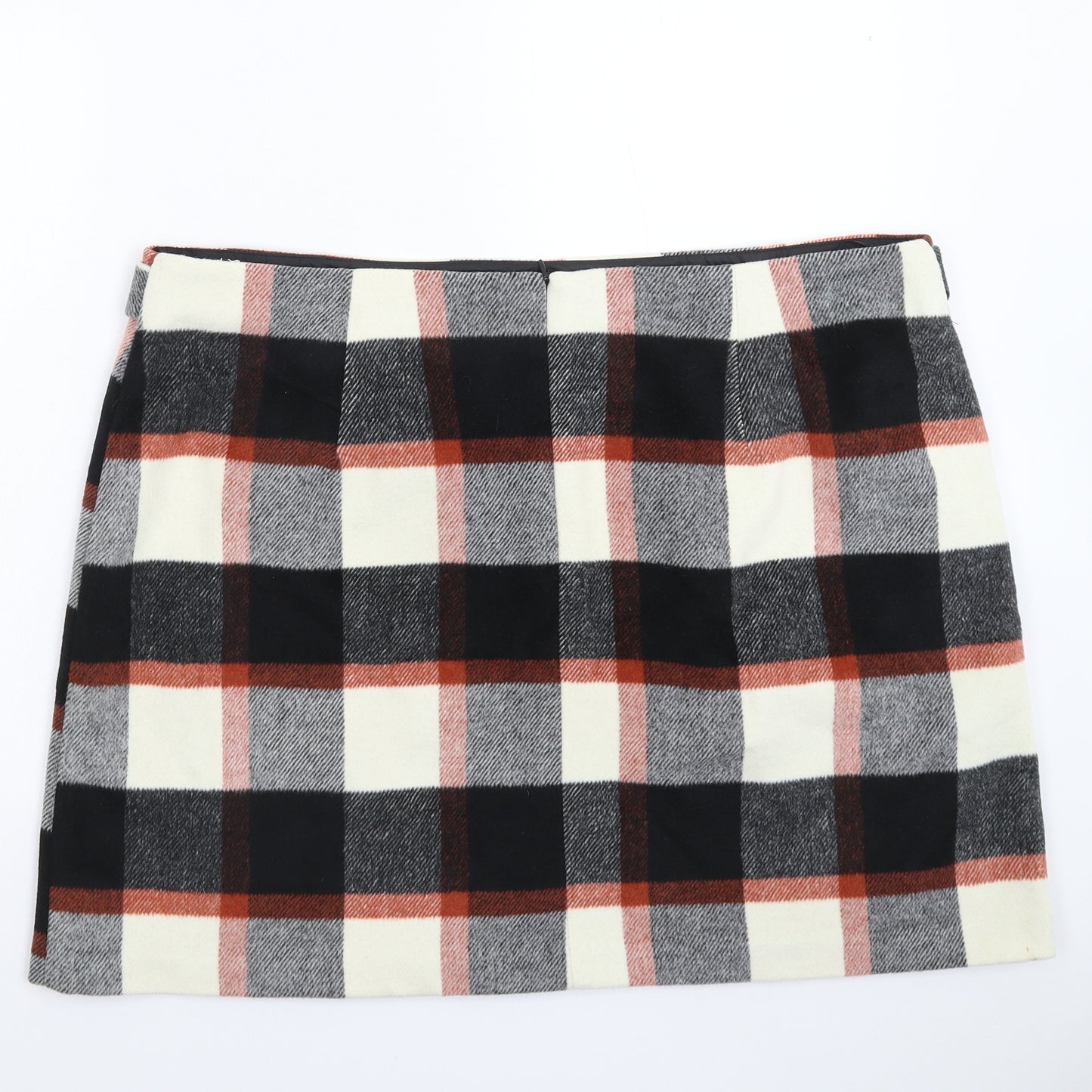 F&F Womens Multicoloured Check  Mini Skirt Size 22