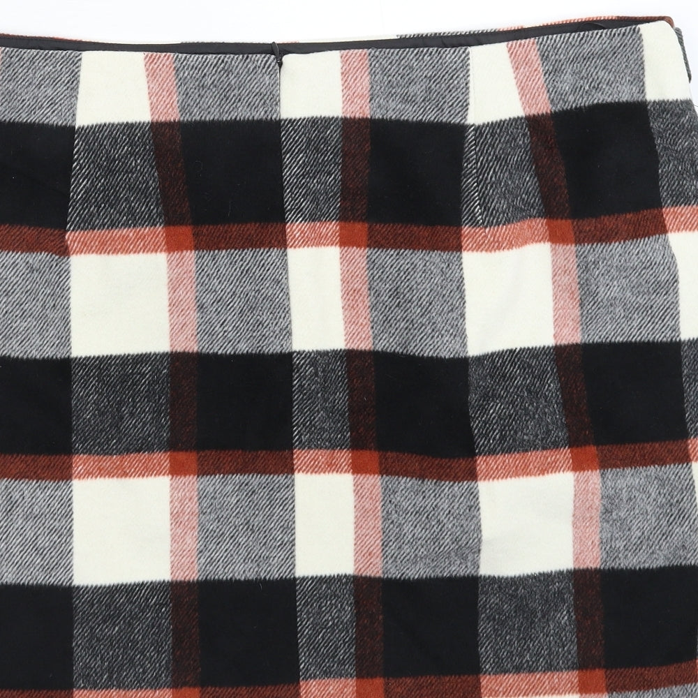F&F Womens Multicoloured Check  Mini Skirt Size 22
