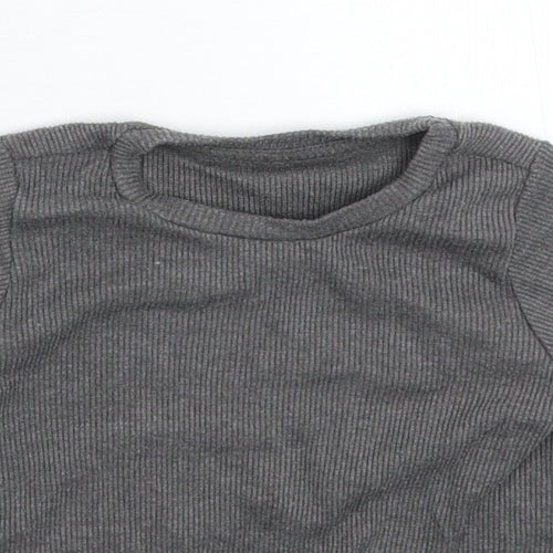 Nutmeg Girls Grey   Basic T-Shirt Size 5-6 Years