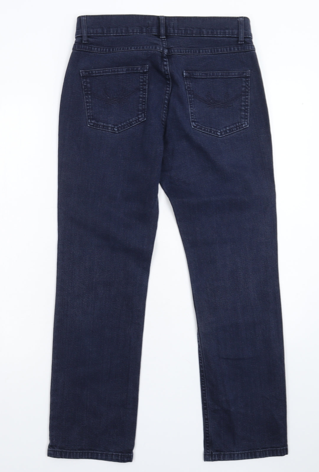 Marks and Spencer Womens Blue  Denim Straight Jeans Size 10 L26 in